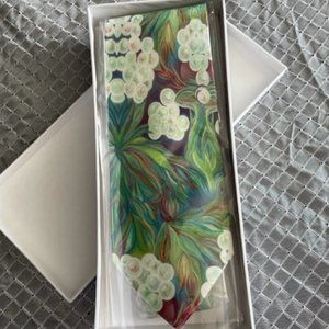 Silk necktide inspired on Barbara Bilotta's paintings